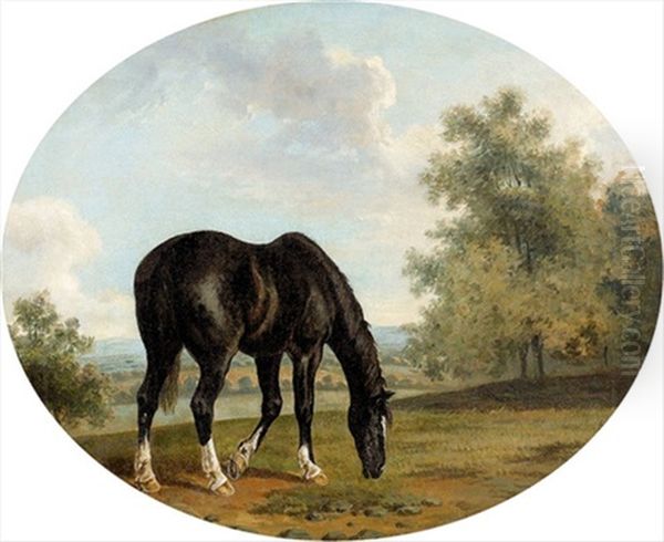 Black Hunter In A Landscape - view 1