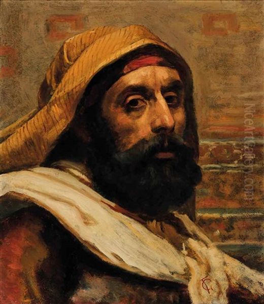 Head Study Of An Arab - view 1