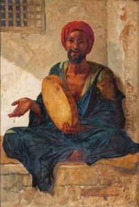 Joueur De Tambourin by Frederick Goodall