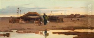 Campement Au Crepuscule