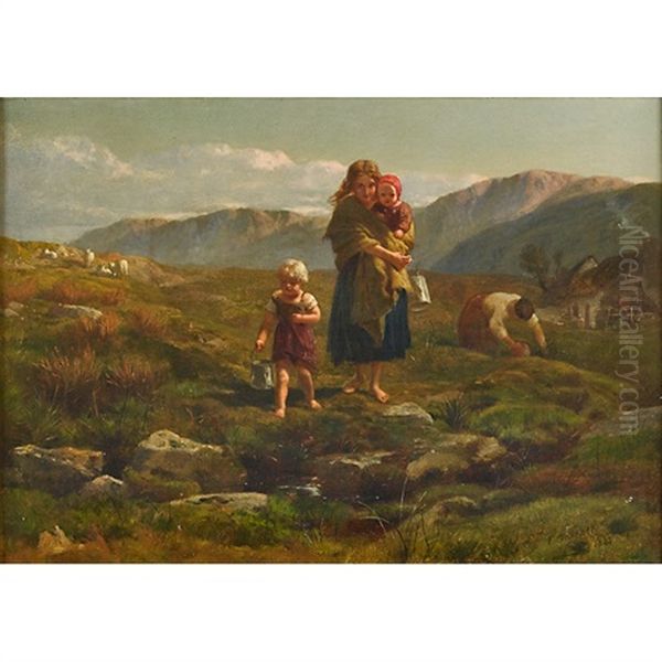 Children Fetching Water - view 1