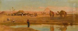A Bedouin Encampment Near Sakara