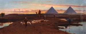 Shepherds Before The Pyramids by Frederick Goodall