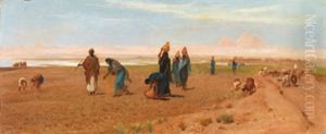 Die Tochter Des Scheichs Bei Der Aussaat by Frederick Goodall