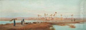 The Banks Of The Nile by Frederick Goodall