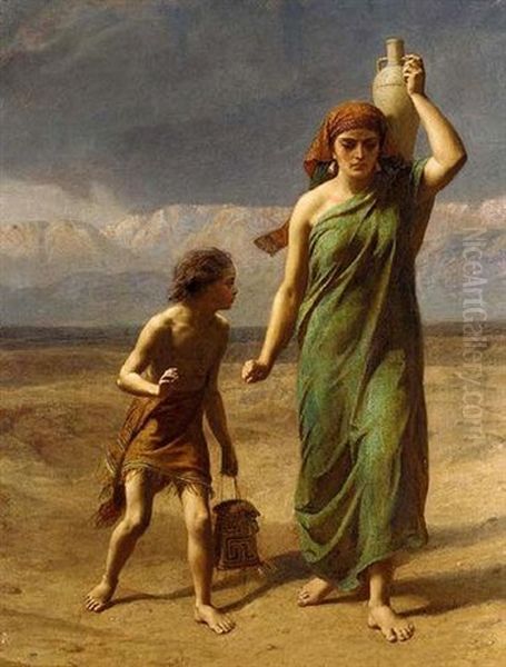 Hagar And Ishmael. 'she Departed, And Wandered In The Wilderness Of Beersheba' - view 1