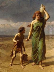 Hagar And Ishmael.  'she Departed, And Wandered In The Wilderness Of Beersheba'