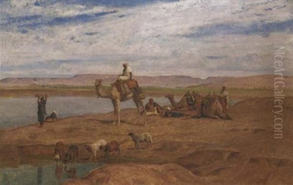 Waiting For The Dahabeyah, On The Banks Of The Nile - view 1