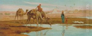 On The Water Of The Nile by Frederick Goodall