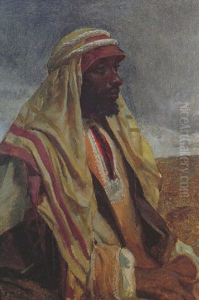 Portrait Of An Arab In A Shamog - view 1