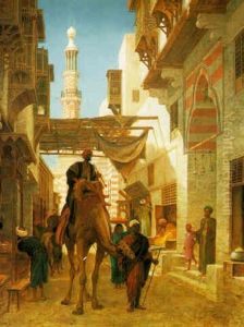 A Middle Eastern Street Scene by Frederick Goodall