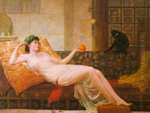 The Pets Of The Harem by Frederick Goodall