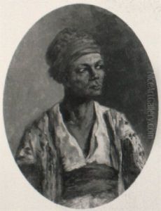 A Study Of A Moroccan, Small Half Length by Frederick Goodall