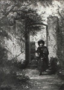 At The Garden Gate by Frederick Goodall