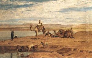 Rastande Kamelryttare by Frederick Goodall