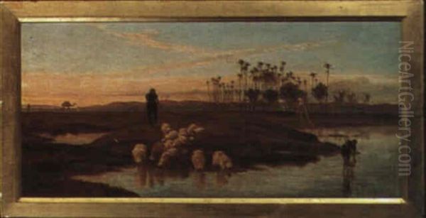 Watering The Flock - view 1