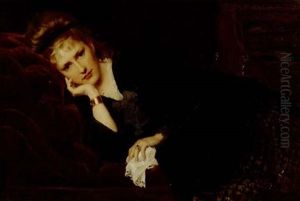 A Portrait Of The Artists Wife, Alice Terry by Frederick Goodall