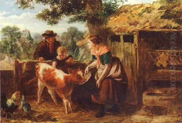 Feeding The Calf - view 1