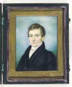 A Gentleman, Wearing Black Coat, White Chemise And Cravat.