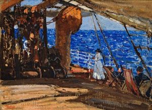 Relaxing On Deck by Robert Gwelo Goodman