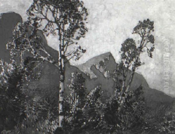 Mountains At Evening - view 1