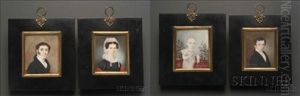 Family Portrait (+ 3 Others; Group Of 4) by Sarah Goodridge