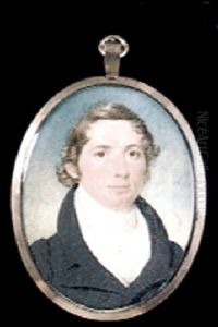 A Gentleman, Wearing Black Coat, White Waistcoat And Stock by Sarah Goodridge