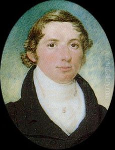 A Gentleman, Wearing A Black Coat, White Wiastcoat And Stock With Pearl Stickpin