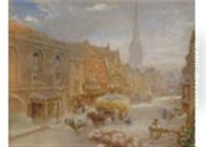 High Street, Salisbury, Wiltshire by Albert Goodwin