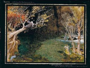 Rassellas Exploring The Subterranean River by Albert Goodwin
