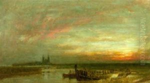Reculver, Kent by Albert Goodwin