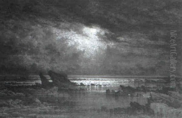 Mondnacht Am Meer (low Water, Moonlight) - view 1