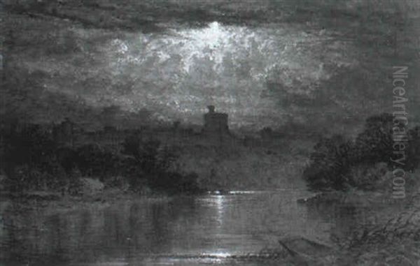 Blick Auf Windsor-castle Bei Mondlicht - view 1