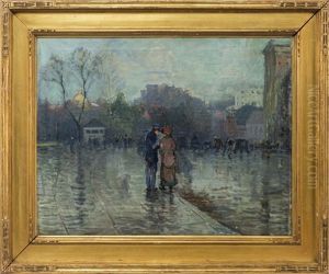 View From Tremont Street Including The Boston by Arthur Clifton Goodwin