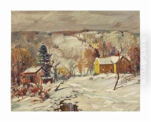 Farmhouse In Winter