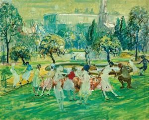 Summer In The City; In The Park (2 Works) by Arthur Clifton Goodwin