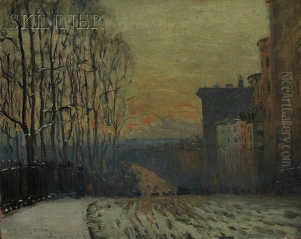 Beacon Street In Winter - view 1