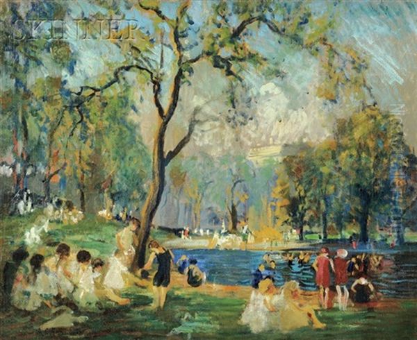 The Public Garden, Boston by Arthur Clifton Goodwin