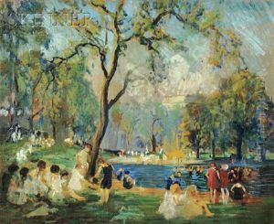 The Public Garden, Boston by Arthur Clifton Goodwin