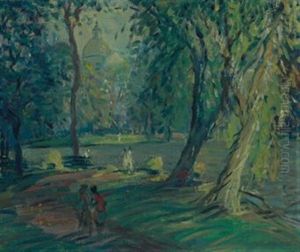 Summertime, Boston Public Gardens by Arthur Clifton Goodwin