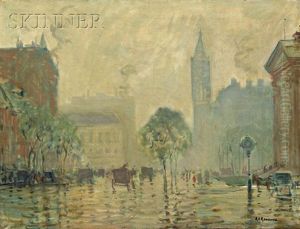 Rain And Mist, Boylston by Arthur Clifton Goodwin