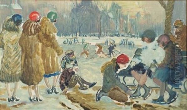 Skating At The Frog Pond, Boston's Public Garden - view 1