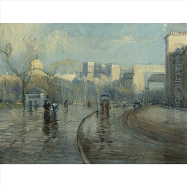 Early Morning, Tremont Street, Boston - view 1
