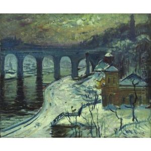 High Bridge, New York by Arthur Clifton Goodwin