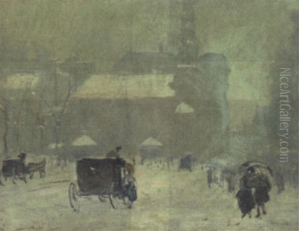 Snowy Day In Boston - view 1