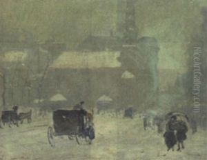 Snowy Day In Boston by Arthur Clifton Goodwin