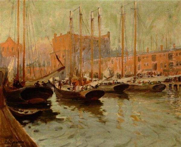 Tea Wharf In Boston Harbor - view 1