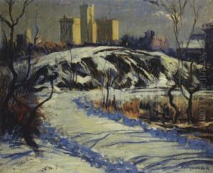 Park In Winter by Arthur Clifton Goodwin