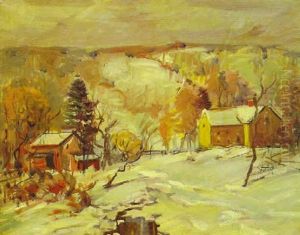 Farmhouse In Winter by Arthur Clifton Goodwin