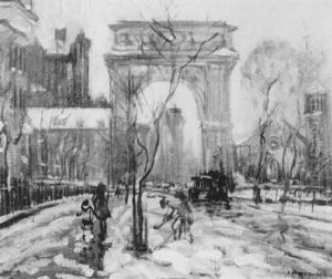 Washington Arch, 5th Ave, New York by Arthur Clifton Goodwin